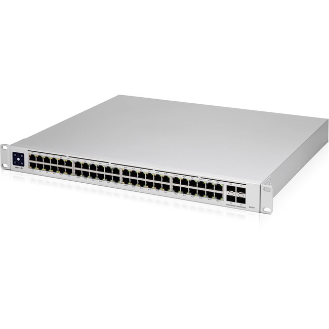 Ubiquiti USW-PRO-48-POE 48 Port Gigabit PoE 4 Port SFP UniFi L3 Yönetilebilir PoE Switch