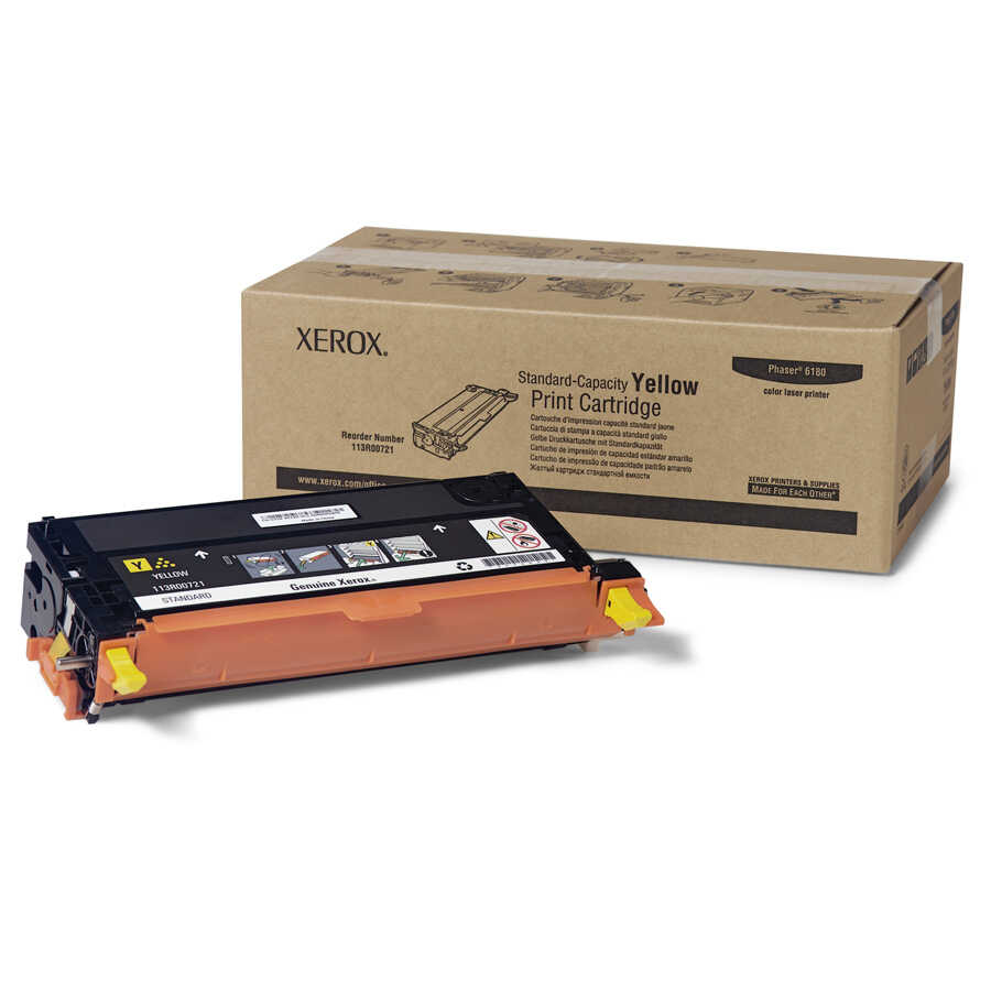 Xerox 113R00721 Phaser 6180 2.000 Sayfalık Sarı Orijinal Laser Toner