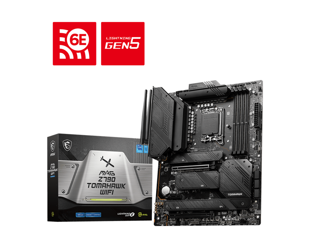 Msi MAG Z790 TOMAHAWK WIFI Sc-1700 DDR5 Z790 DDR5 7200Mhz M.2 2.5Gbit Wi-Fi 6E ATX INTEL Anakart