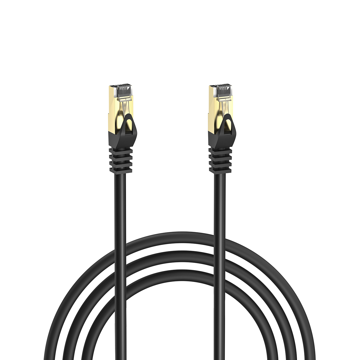 S-Link MM-CAT710 10 Mt CAT7 FTP CCA AWG23 Altın Uçlu Siyah Patch Cord Kablo