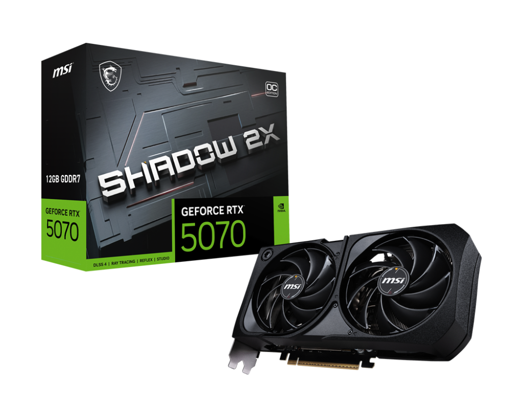 Msi RTX 5070 12G SHADOW 2X OC 12 GB GeForce RTX 5070 Shadow 2X OC 192Bit NVIDIA Ekran Kartı