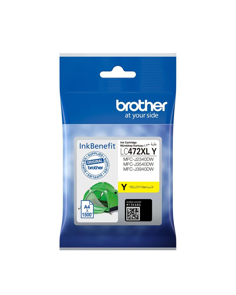 Brother LC472XLY 3.000 Sayfalık Sarı Orijinal Kartuş
