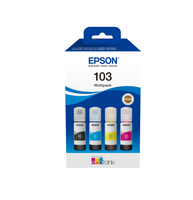 Epson C13T00S64A 103 4 lü paket Siyah Mavi Kırmızı Sarı Multipack Orijinal Mürekkep