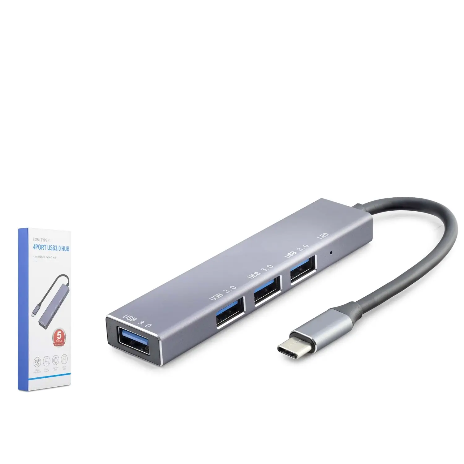 Hadron HDX7043 USB Type C to 4 Port USB 3.0 Usb Çoklayıcı Hub