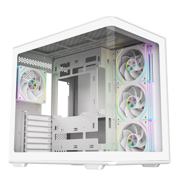 Cooler Master E600-WGNN85-S01 850W Gold Elite 600 Curve TG 3x12cm ARGB Fanlı Beyaz Bilgisayar Kasası