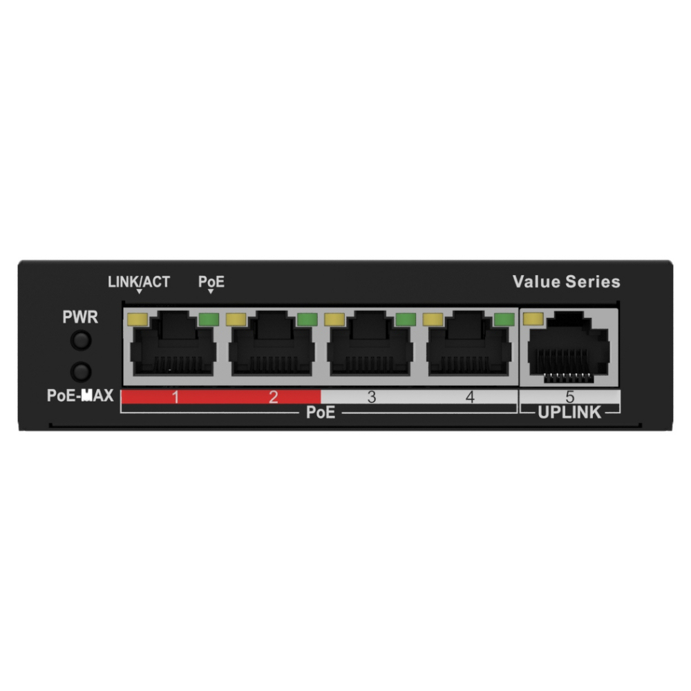 Hilook NS-0105P-35 4 Port 10/100Mbps PoE+ 1 Port Uplink 35W Poe Switch