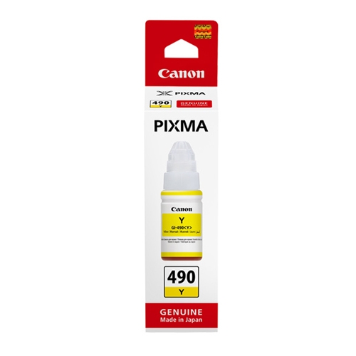 Canon 0666C001 GI-490Y  70ml 6.000 Sayfalık Sarı Orijinal Mürekkep