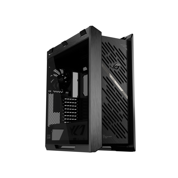 Asus ROG STRIX HELIOS II PSU YOK Çift Temperli Panel Alüminyum Siyah E-ATX Bilgisayar Kasası
