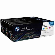 Hp CF372AM 304A 3 lü Sarı Mavi Kırmızı CC531A CC532A CC533A Orijinal Lazer Toner