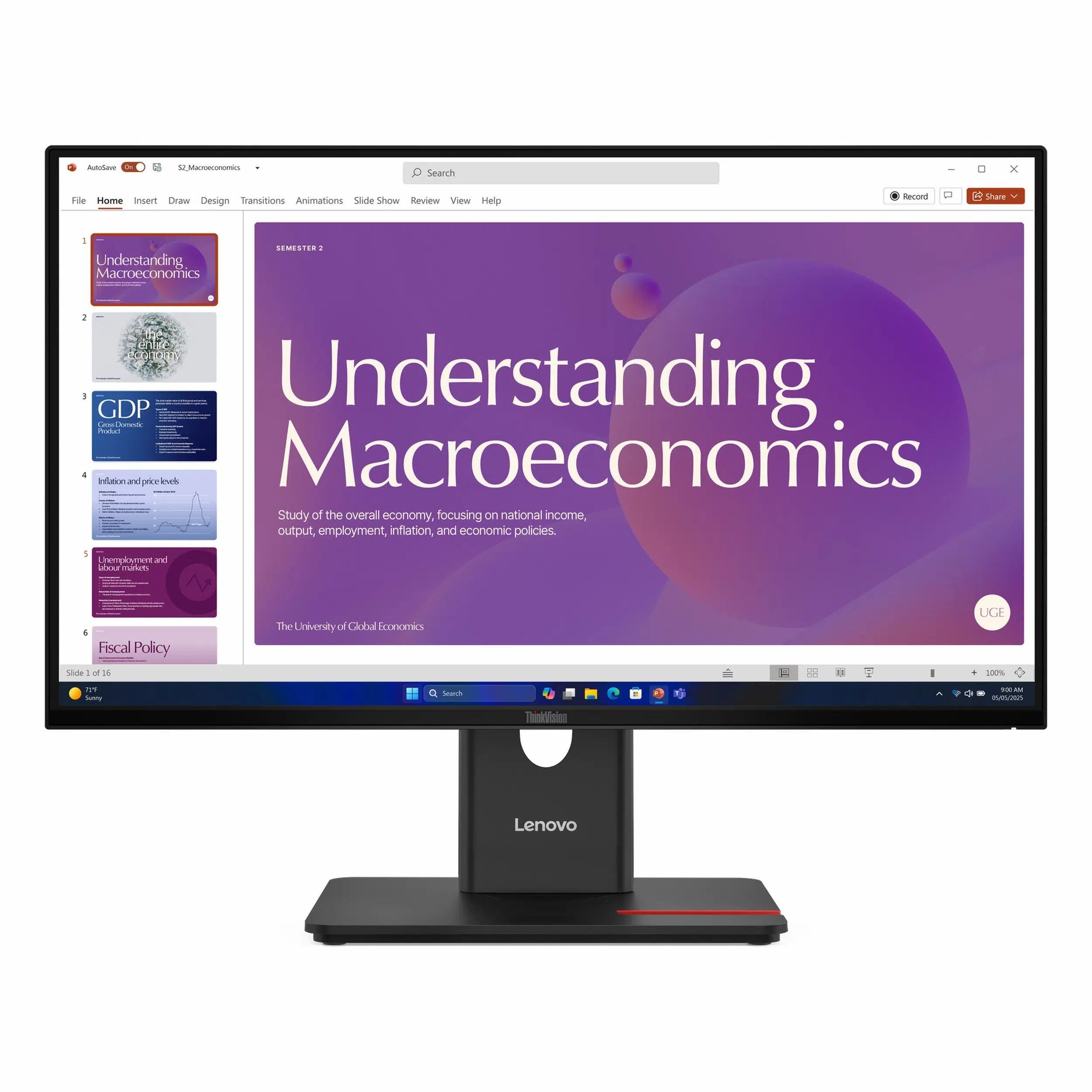 Lenovo 64B9GAT1TK T24D-40 23.8 inch 1920x1080 4ms 120Hz HDMI DP Monitör