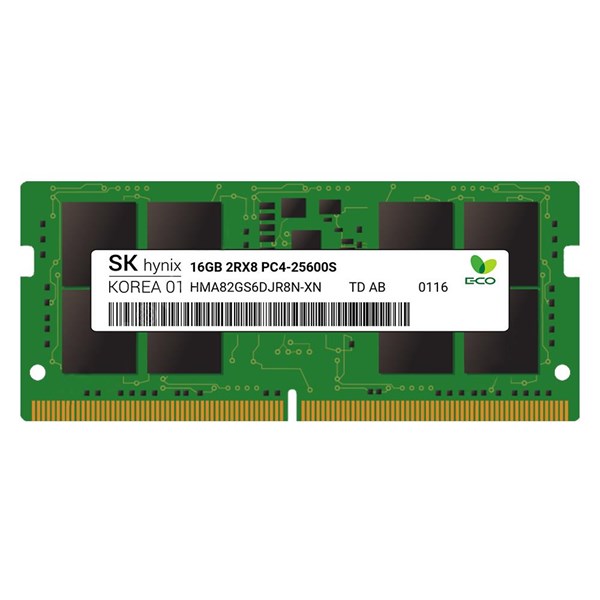Hynix HMA82GS7DJR8N-XN 16 GB DDR4 3200MHz CL22 ECC Notebook Bellek