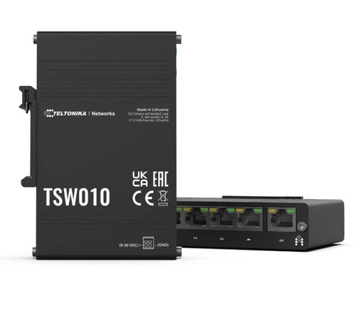 Teltonika TE-TSW010 5Port 10/100 Mbps Yönetilemeyen Endüstriyel Switch