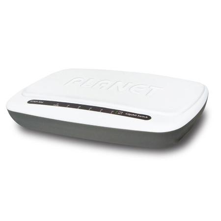 Planet PL-GSD-504 5 Port Gigabit Beyaz Plastik Masaüsütü Ethernet Switch