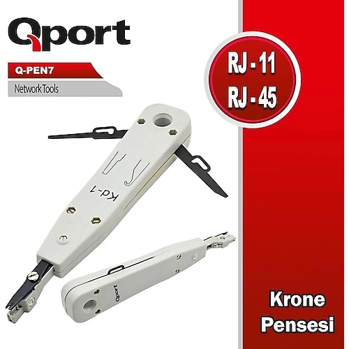 Qport Q-PEN7 Rj11 RJ45 Krone Çakma Pensesi
