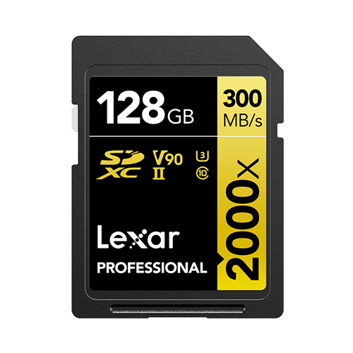 Lexar LSD2000128G-BNNNG 128 GB 2000X SDXC 300-260Mb/s UHS-II C10 V90 U3 SD Kart