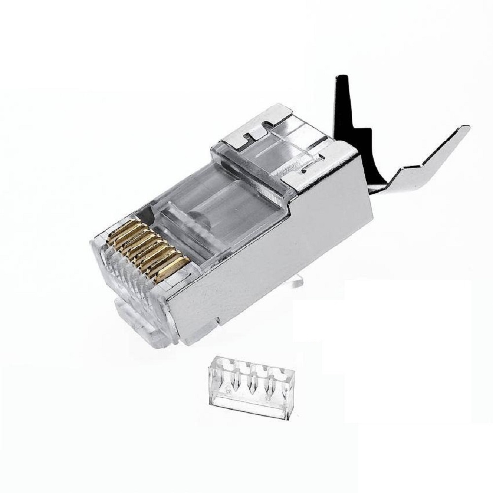 Qport Q-J710M CAT7 Metal Ayraç Zırhlı S-ftp Utp Tipi 10 lu Konnektör