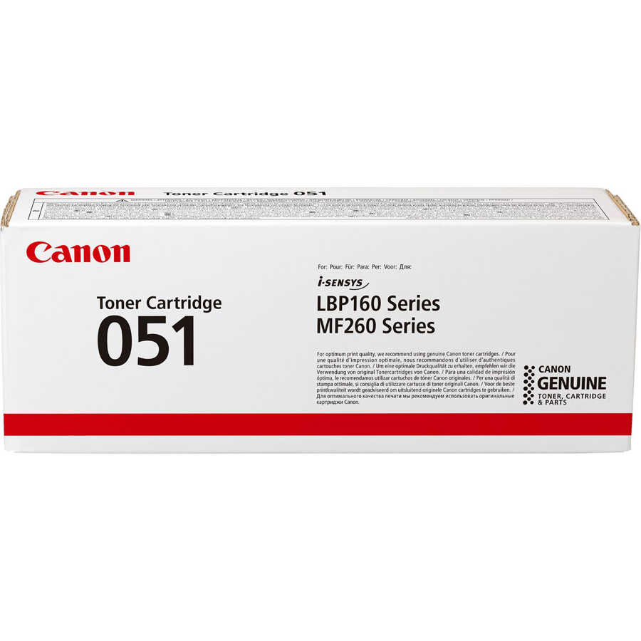 Canon 2168C002 CRG-051 1.700 Sayfalık Siyah Orijinal Lazer Toner