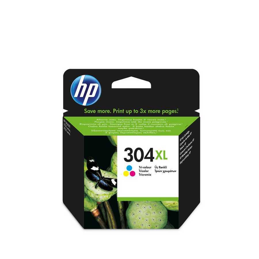 Hp N9K07AE 304XL 300 Sayfalık Yüksek kapasiteli 3 Renkli Orijinal Inkjet Kartuş