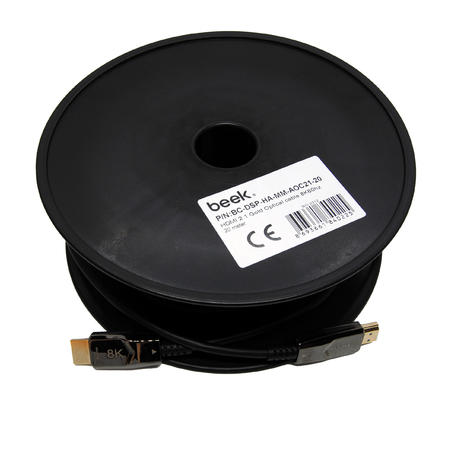 Beek BC-DSP-HA-MM-AOC21-40 40 Mt HDMI to HDMI 8K 2.1 AOC Görüntü Kablosu