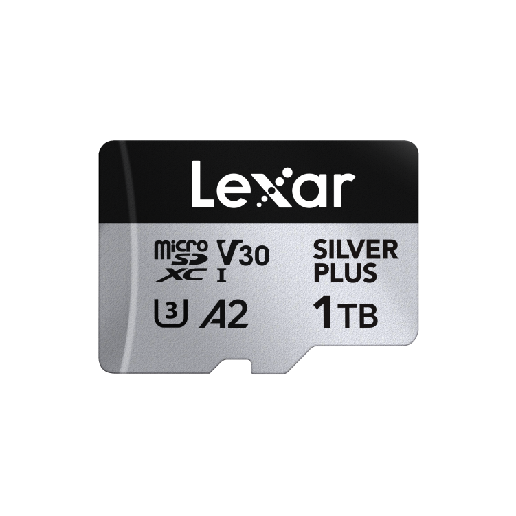 Lexar LMSSIPL001T-BNANG 1 TB 205-150Mb/s C10 A2 V30 U3 UHS-I Adaptörlü Silver Plus microSD Hafıza Kartı