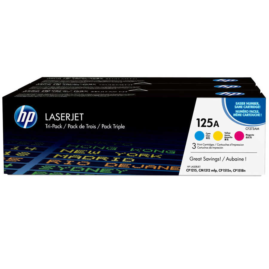 Hp CF373AM 125A Mavi Kırmızı Sarı 3 lü Orijinal Lazer Toner