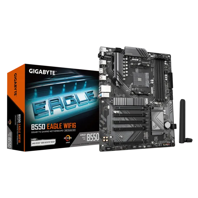 Gigabyte B550 EAGLE WIFI6 Sc-AM4 DDR4 3200Mhz M2 ATX AMD Anakart