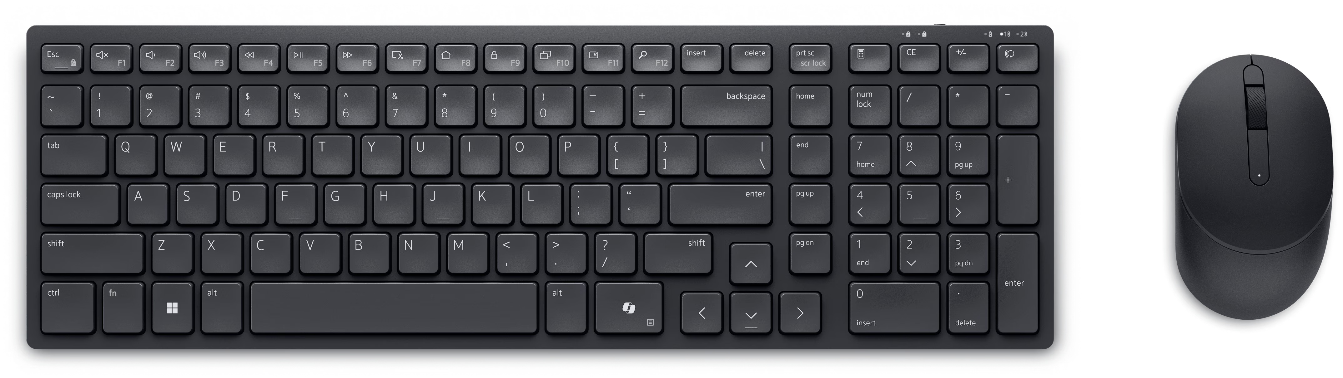 Dell 580-BBWD KM5555 Usb Q TR Kompakt Sessiz Kablolu Klavye Mouse Set