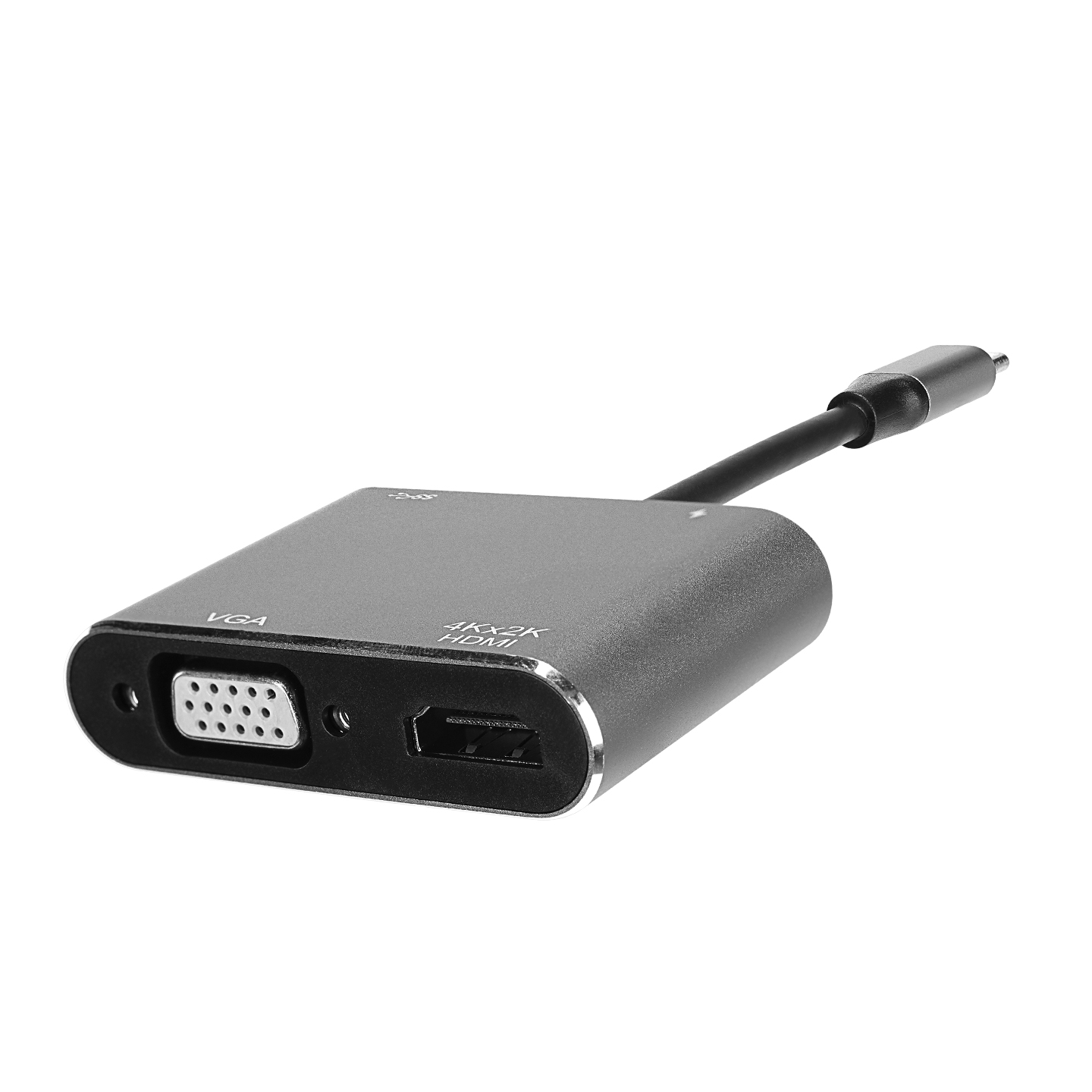 Hytech HY-USBC22 Usb Type C to HDMI VGA USB 3.0 PD 4 in 1 Dock Station