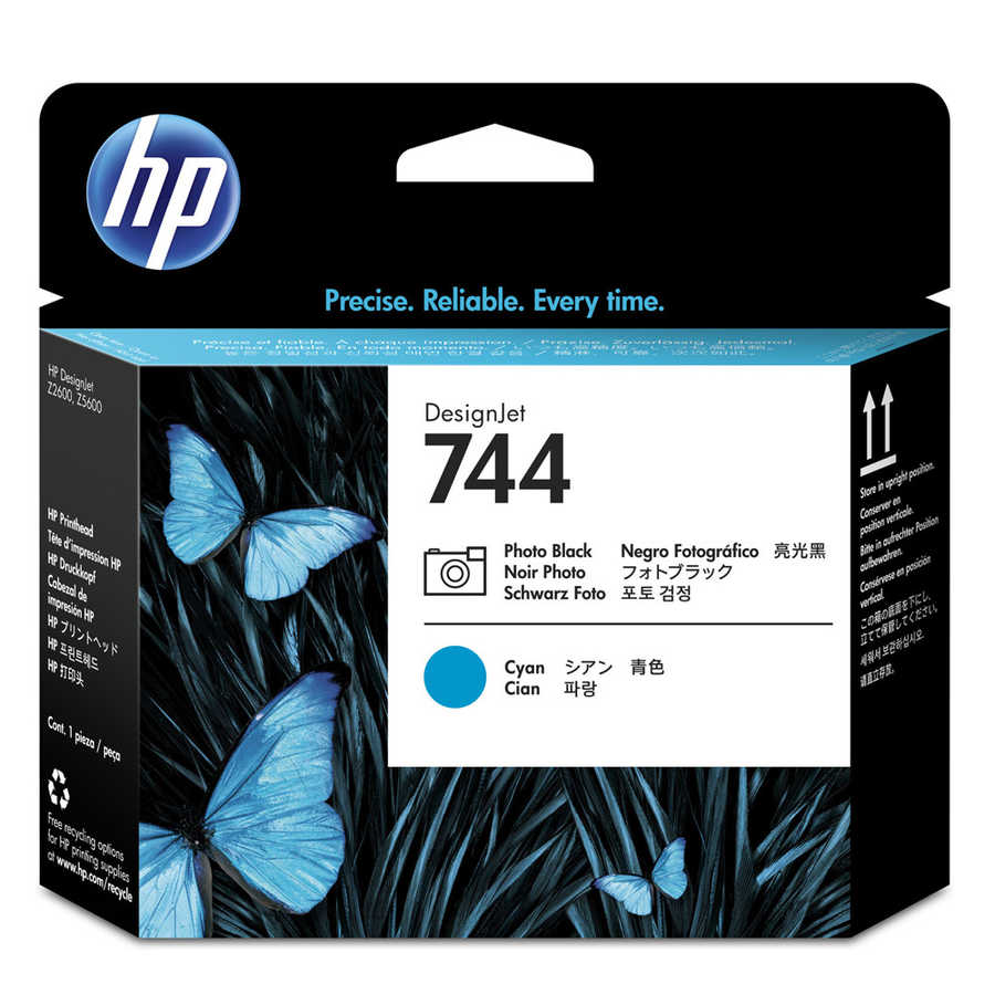 Hp F9J86A 744 Fotoğraf Siyah ve Mavi Orijinal Inkjet Baskı Kafası