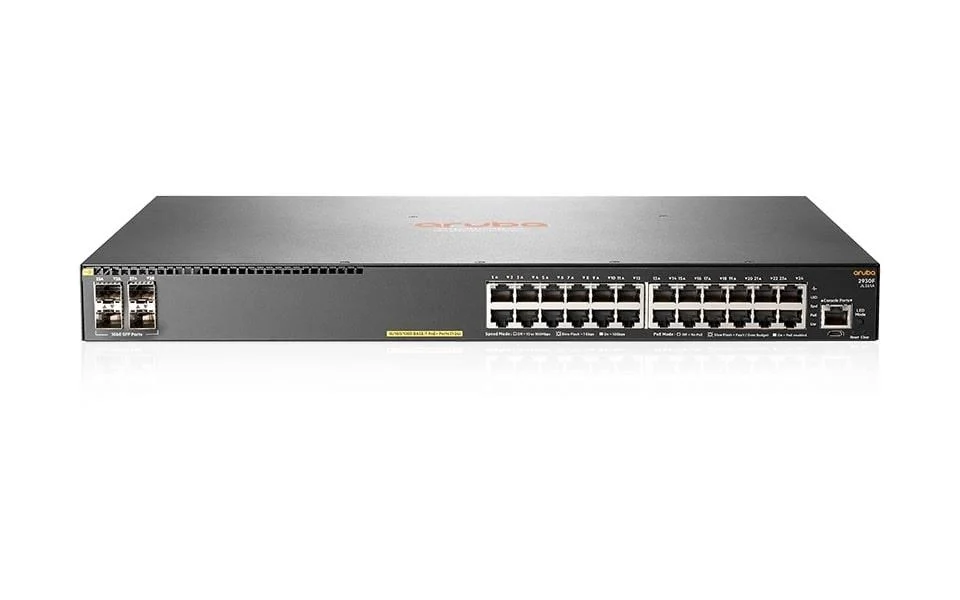 Hp Aruba JL261A 2930F 24 Port Gigabit PoE+ 4 Port SFP+ Yönetilebilir PoE Switch