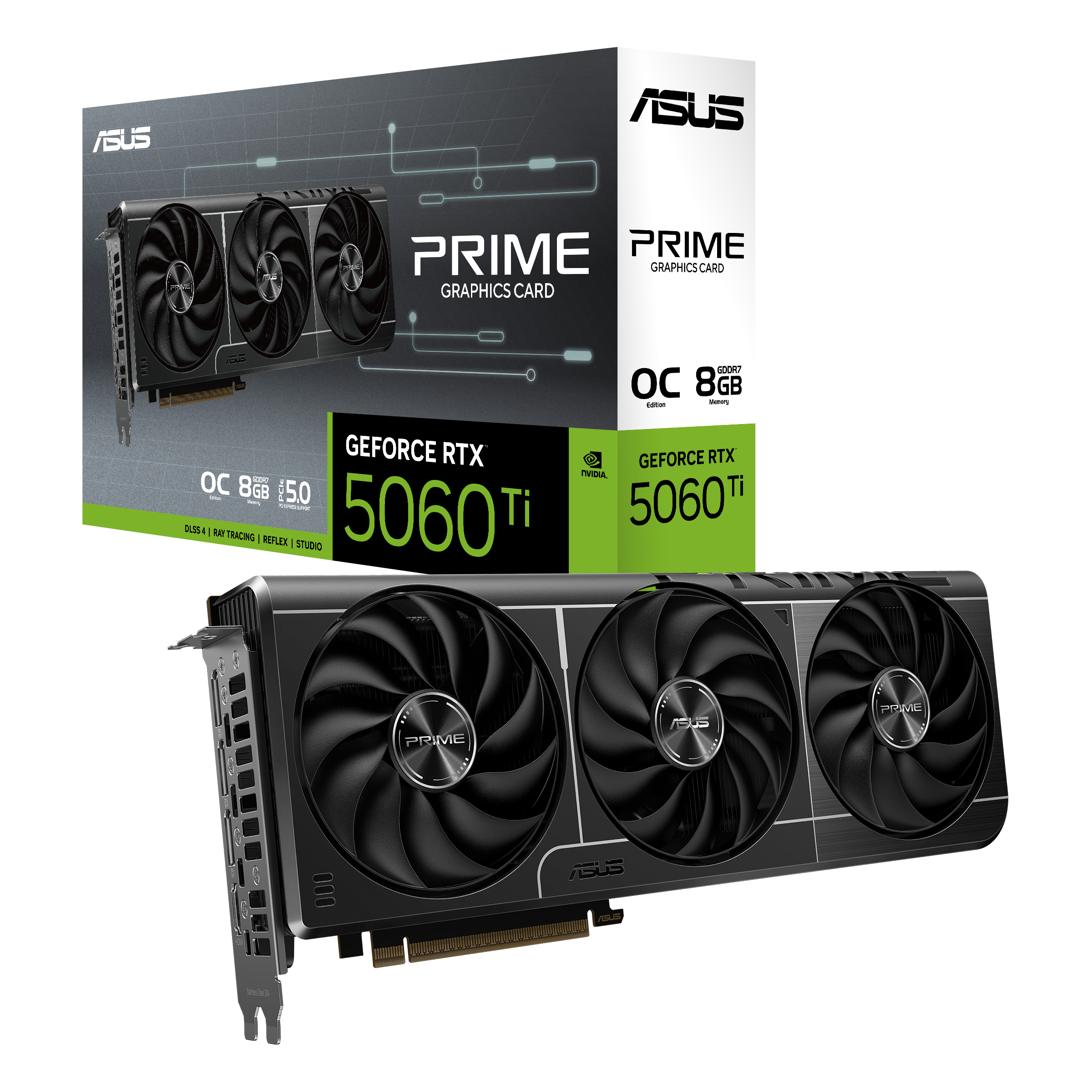 Asus PRIME-RTX5060TI-O8G 8 GB GDDR7 GeForce RTX 5060 Ti OC 128Bit NVIDIA Ekran Kartı