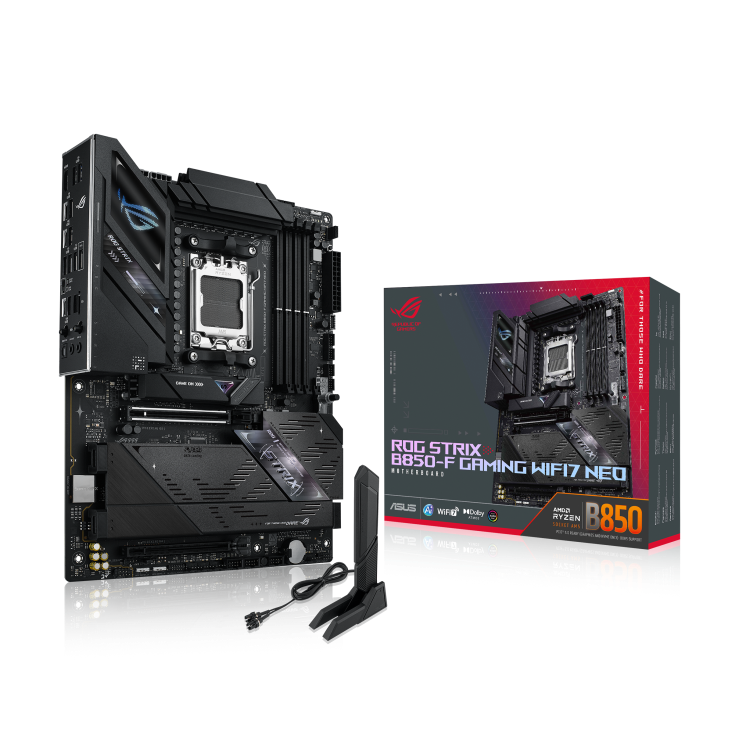 Asus ROG STRIX B850-F GAMING WIFI7 NEO Sc-AM5 DDR5 900Mhz 4xM2 Wifi7 2.5Gbit Gen5 ATX AMD Anakart