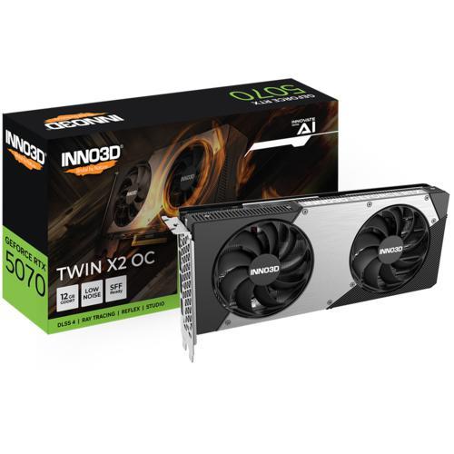 Inno3D N50702-12D7X-195064N 12 GB GDDR7 GEForce RTX 5070 OC Twin 192Bit NVIDIA Ekran Kartı