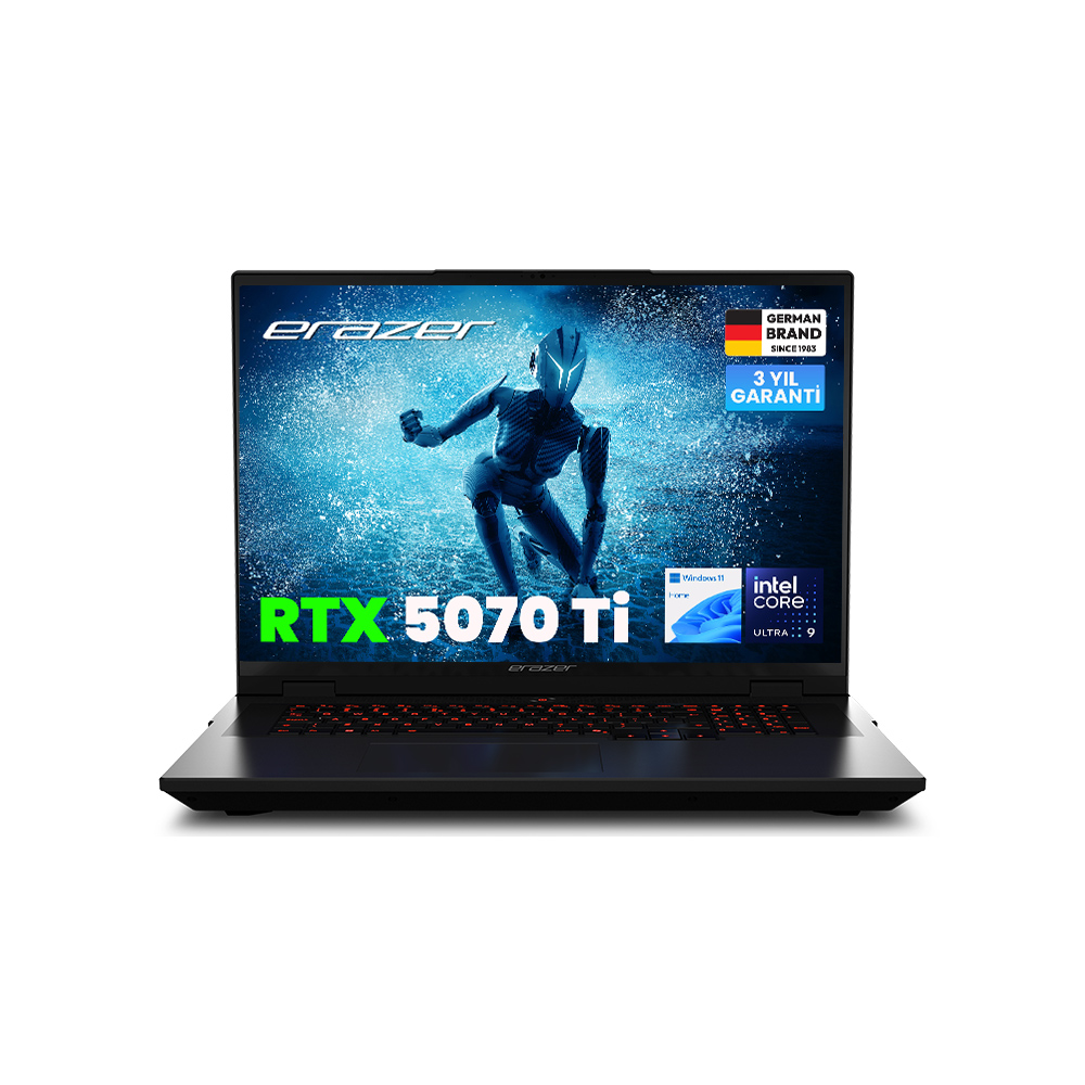 Erazer MD62746 Beast 18 X1 Ultra 9 275HX 2.1GHz 32GB 2TB 12GB RTX5070Ti 18 Win11 Home Notebook Bilgisayar