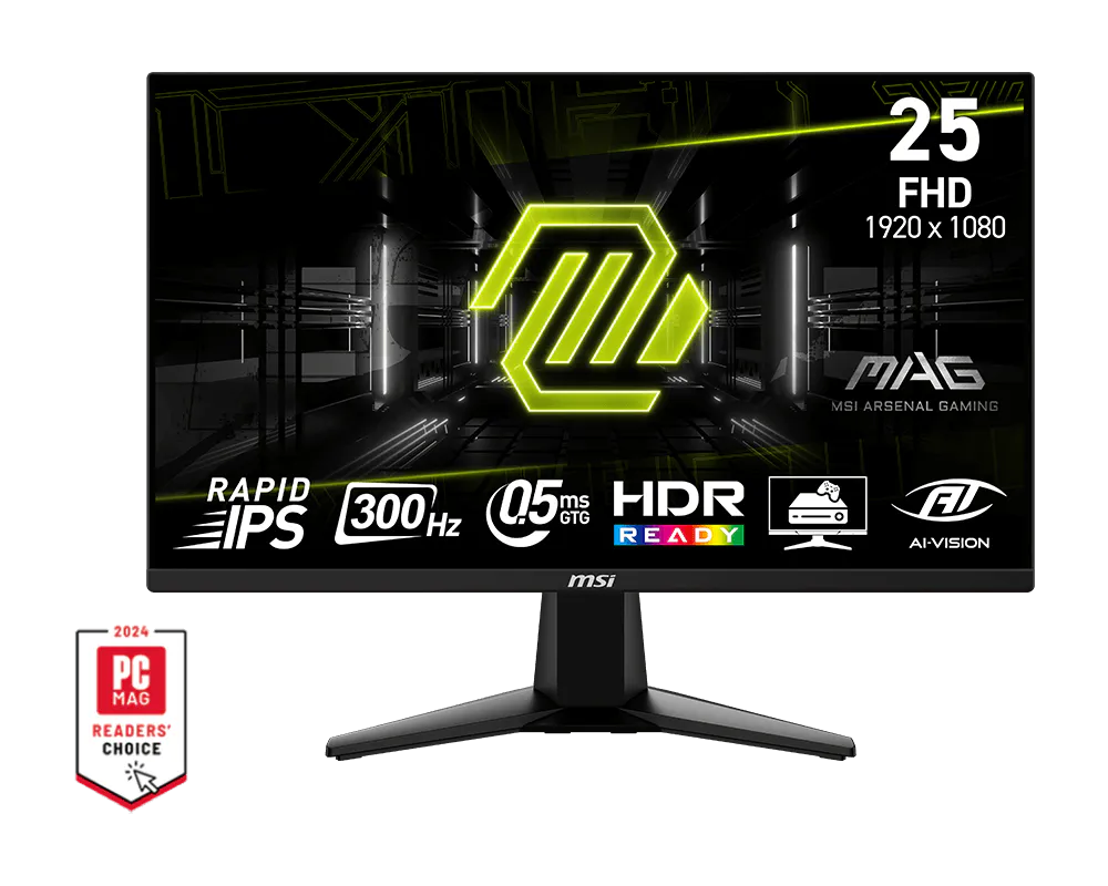 Msi MAG 255XF 24.5 inch 1920x1080 0.5ms 300Hz HDMI DP Adaptive Sync Oyuncu Monitörü