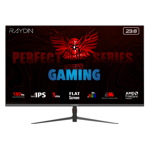Raydin MM24DFI 23.8 inch 1920x1080 1ms 180Hz HDMI DP IPS Frameless Oyuncu Monitörü