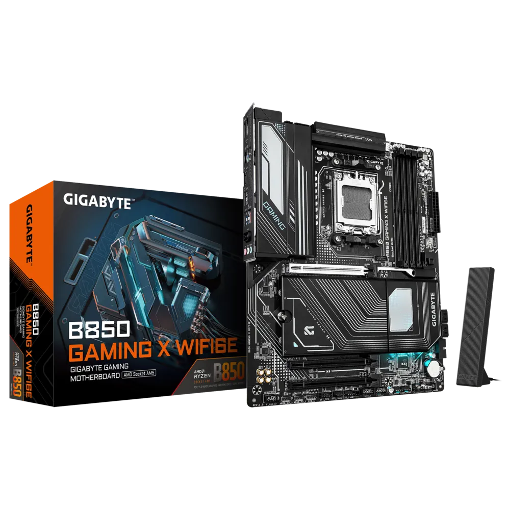 Gigabyte B850 GAMING X WIFI6E Sc-AM5 DDR5 8200Mhz 2xM2 2.5Gbit Wi-Fi 6E ATX AMD Anakart