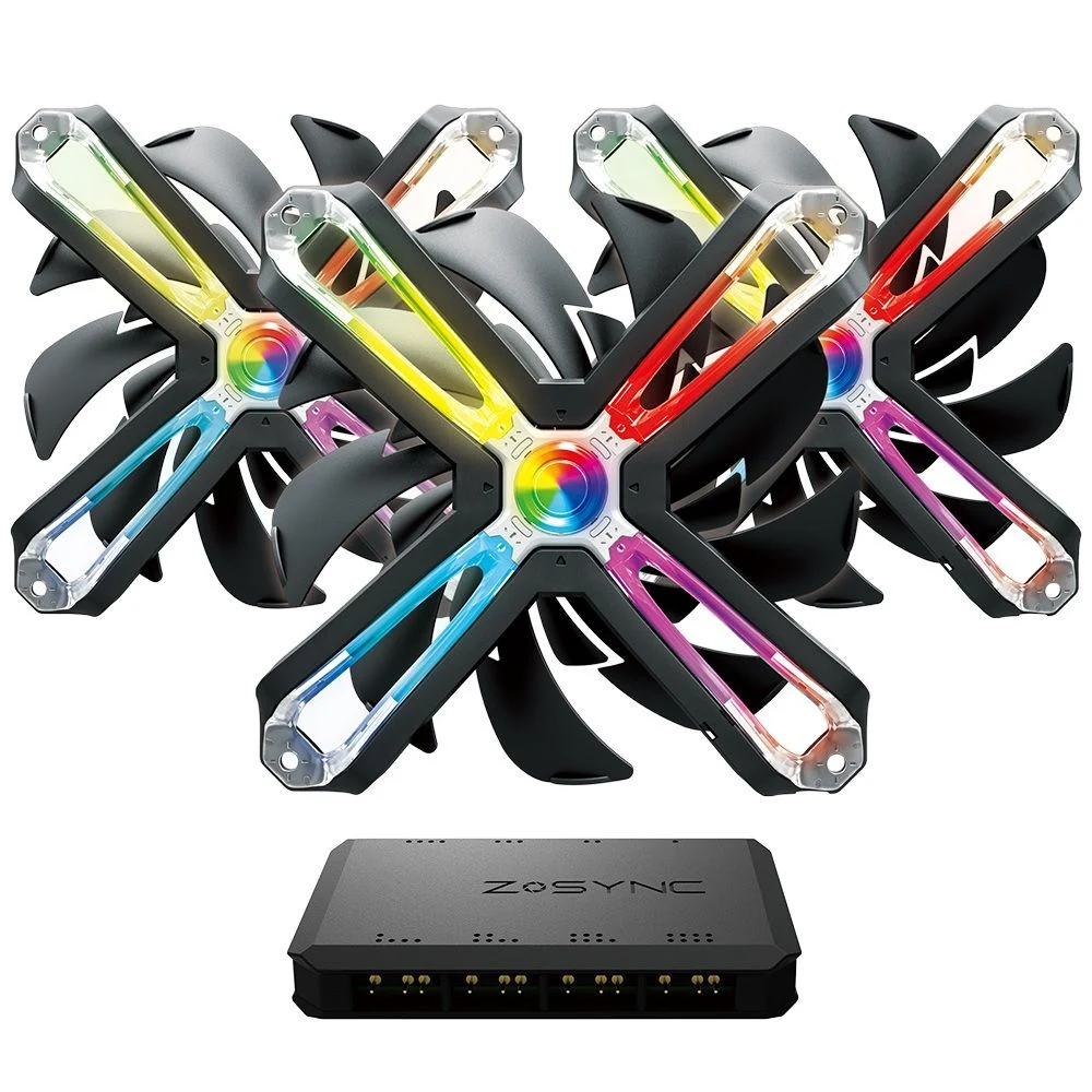Zalman ZM-SF120A3 12cm RGB  Fanlı 3 lü Paket Kasa Fanı