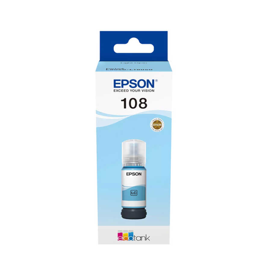 Epson C13T09C54A 108 70ml 7.2000 Sayfalık Açık Mavi Orijinal Mürekkep