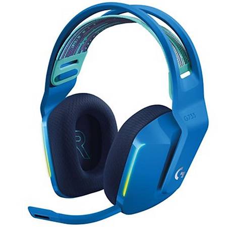 Logitech 981-000943 G G733 Lightspeed Kafabantlı RGB Mavi Kablosuz Mikrofonlu Kulkalık