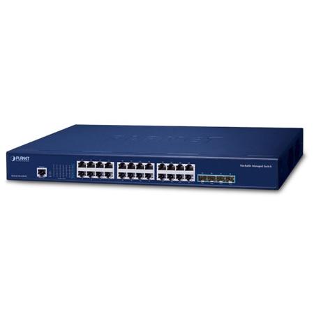 Planet PL-SGS-6310-24T4X 24 Port 1000T 4 Port 10G SFP+ stackable Managed Switch