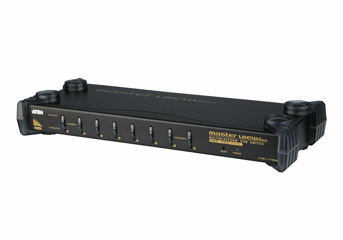Aten CS1758Q9 8 Port VGA PS/2 Usb Kvm Switch
