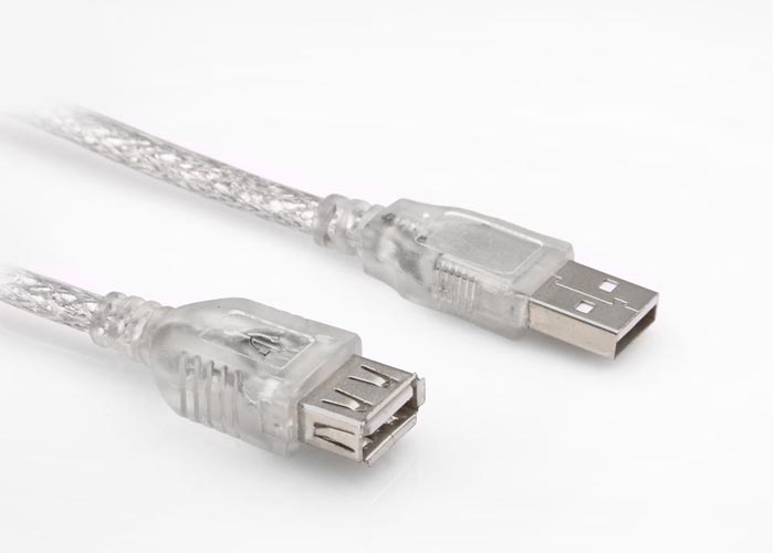 S-Link SL-AF30 0.30 Mt USB 2.0 to USB 2.0 Erkek-Dişi Şeffaf USB Uzatma Kablosu