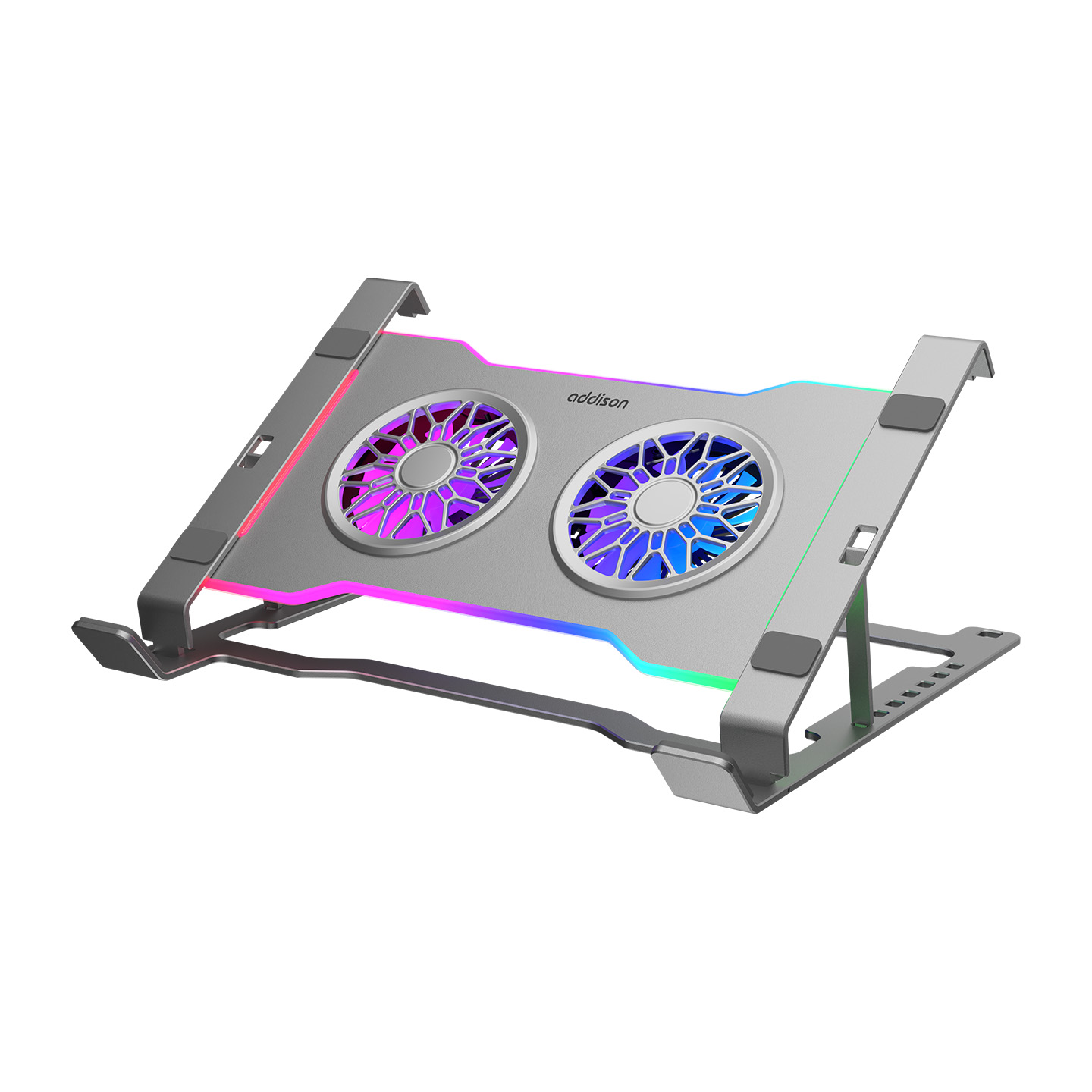 Addison AD-RC33 10 - 17 inch 2 Fanlı 7 Kademeli 10 RGB Modlu Notebook Soğutucu