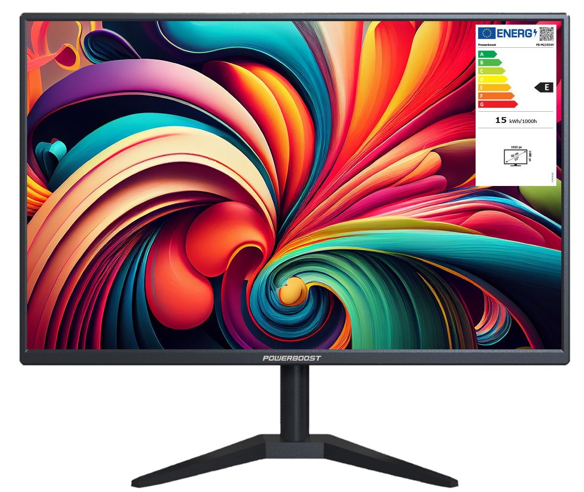 PowerBoost PB-M2155VH 21.5 inhc 1920x1080 5ms 75Hz VGA HDMI FHD Siyah Monitör