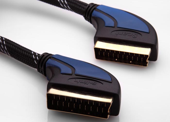 S-Link SLX-937 5 Mt SCART to SCART Altın Uçlu Erkek-Erkek Altın Scart Kablo