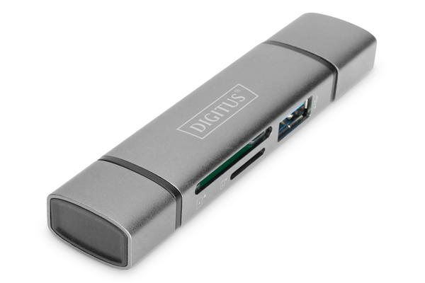 Digitus DA-70886 USB Type C to SD microSD USB 3.0 Dual Kart Okuyucu