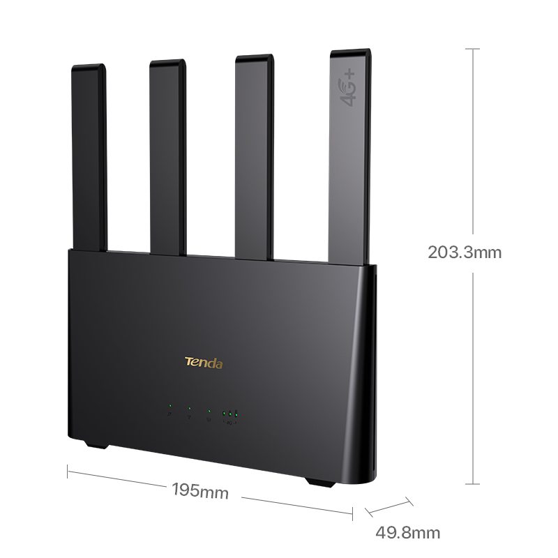 Tenda 4G08 2 Port Gigabit LAN AC1200 4 Antenli 4G LTE Indorr Sim Kart Yuvalı Router