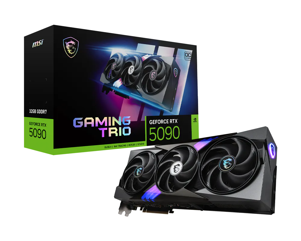 Msi GEFORCE RTX 5090 32G GAMING TRIO OC 32GB GeForce RTX5090 512Bit NVIDIA Ekran Kartı