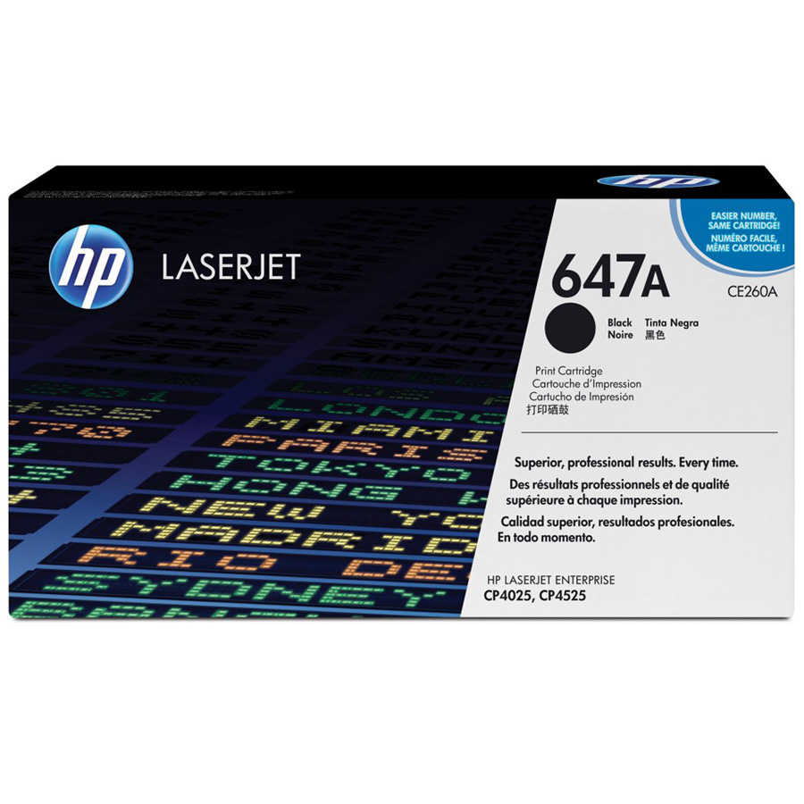 Hp CE260A 647A 8.500 Sayfalık Siyah Orjinal Laser Toner